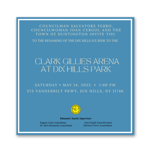 Dix Hills Ice Rink Renamed for Clark Gillies